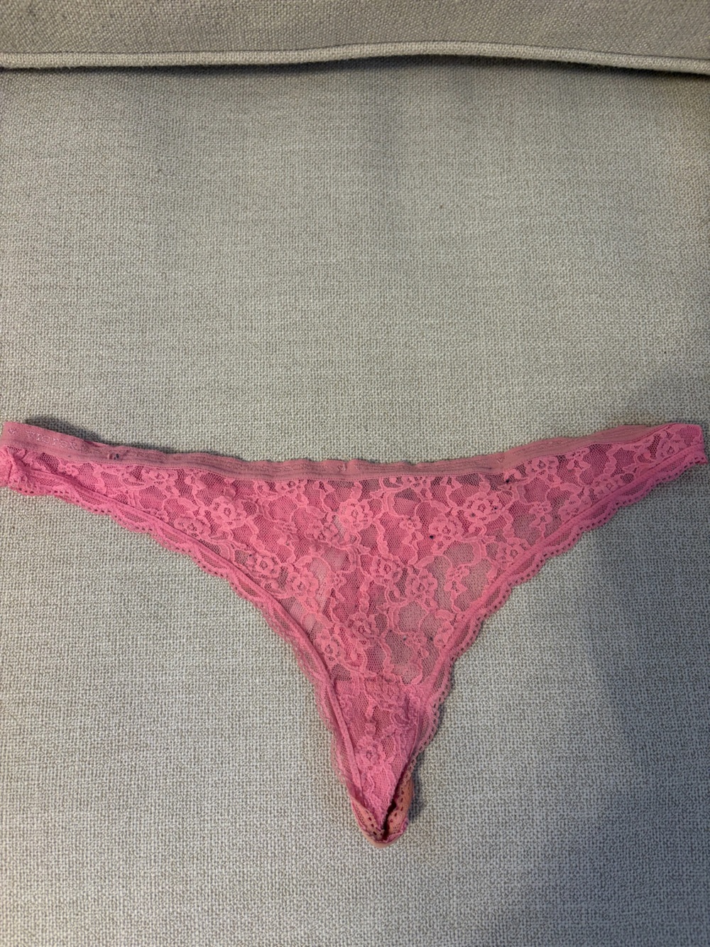 Victoria's Secret Pink Lace Thong